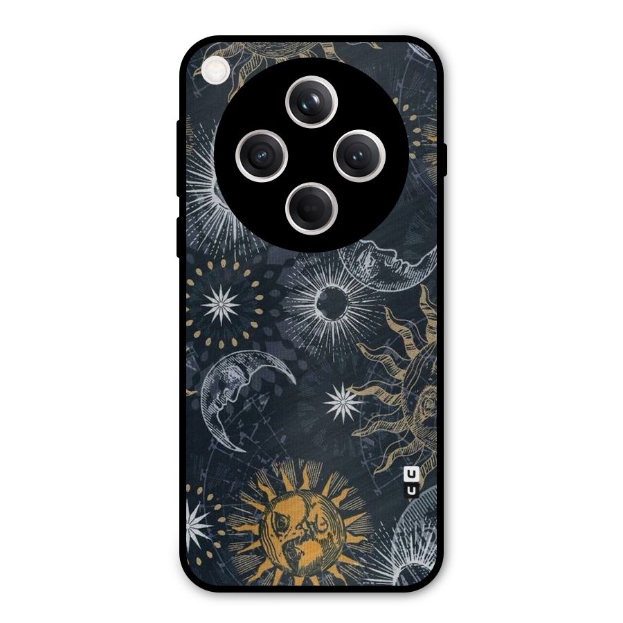 Moon And Sun Metal Back Case for Oppo Find X8