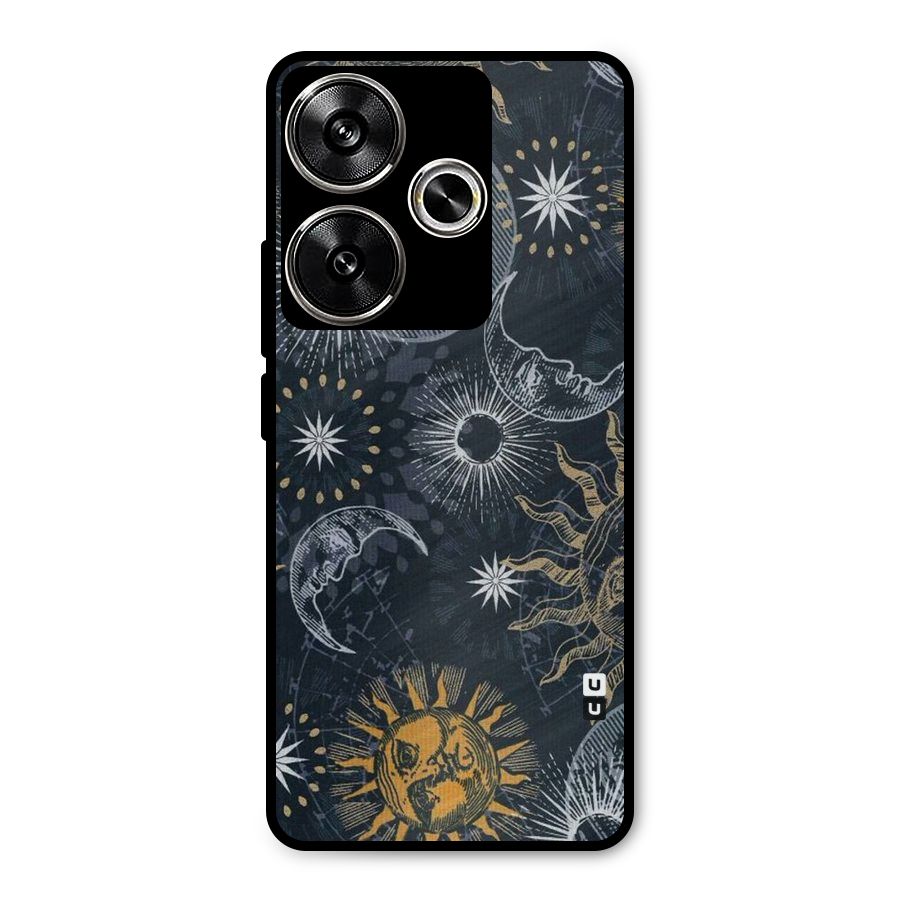 Moon And Sun Metal Back Case for Poco F6