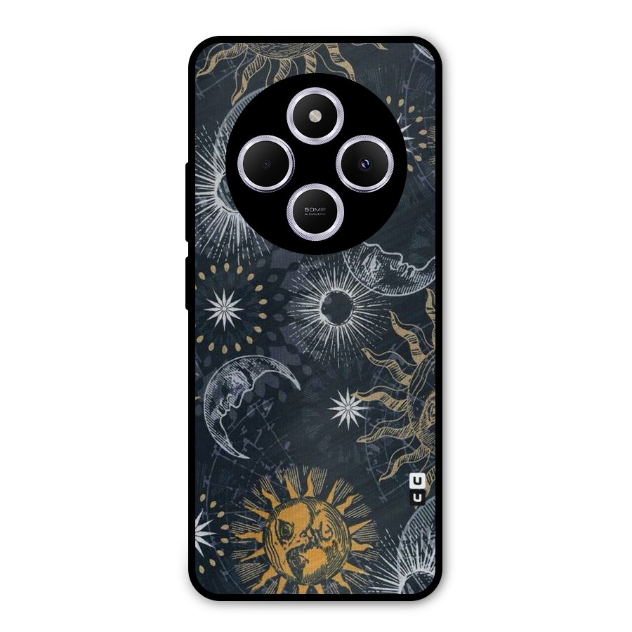Moon And Sun Metal Back Case for Poco M7