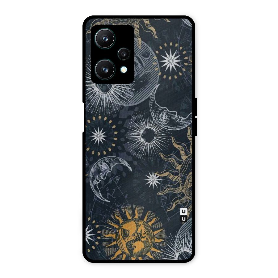 Moon And Sun Metal Back Case for Realme 9 Pro 5G
