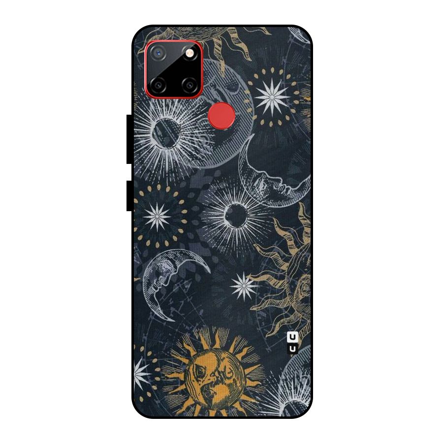 Moon And Sun Metal Back Case for Realme C12