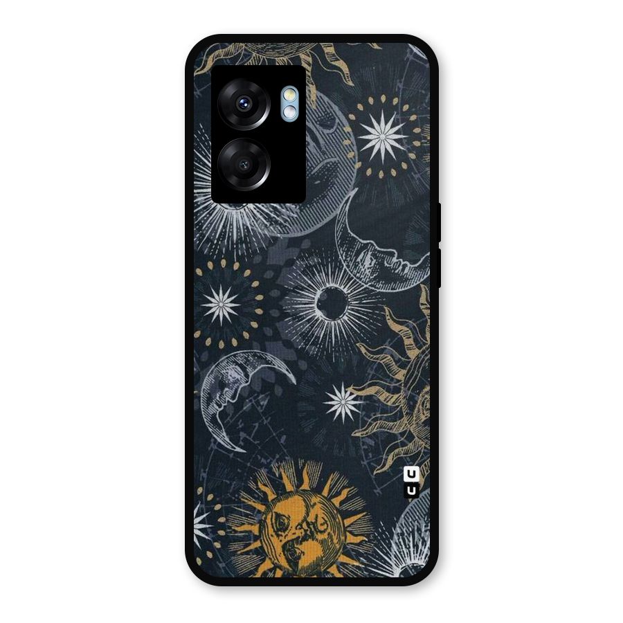 Moon And Sun Metal Back Case for Realme Narzo 50 5G