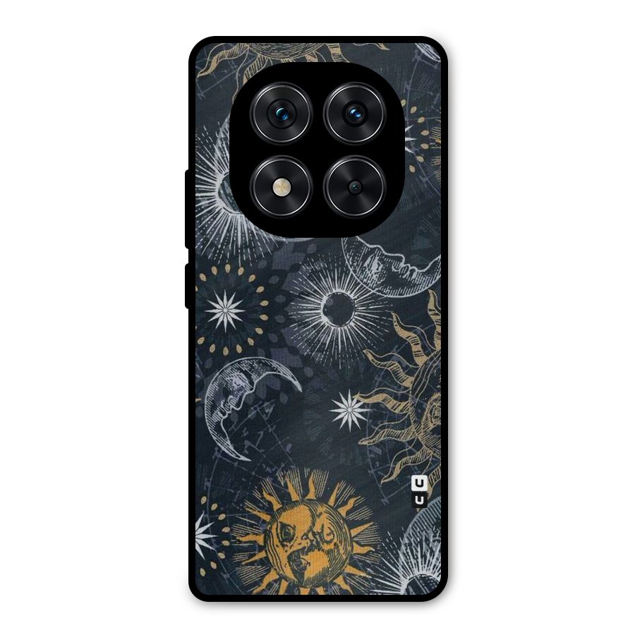 Moon And Sun Metal Back Case for Redmi Note 14 Pro 5G