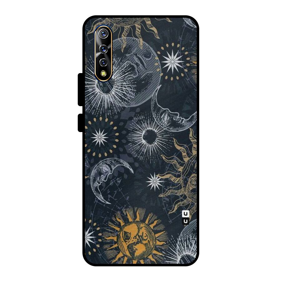 Moon And Sun Metal Back Case for Vivo S1