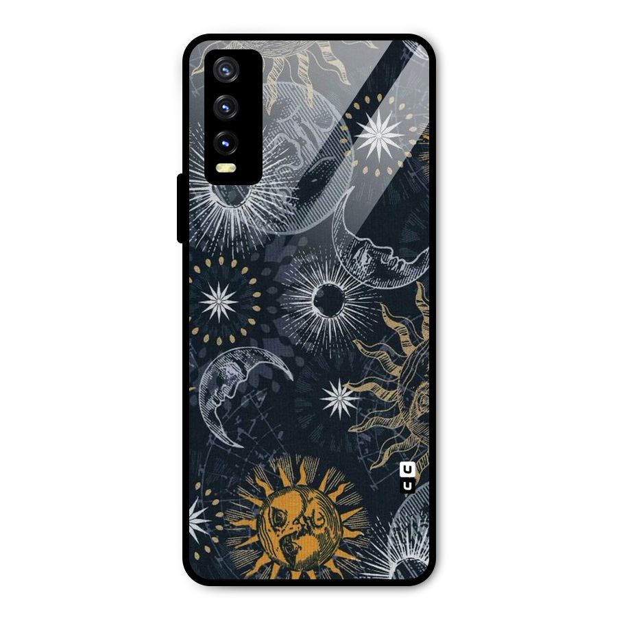 Moon And Sun Metal Back Case for Vivo Y20t