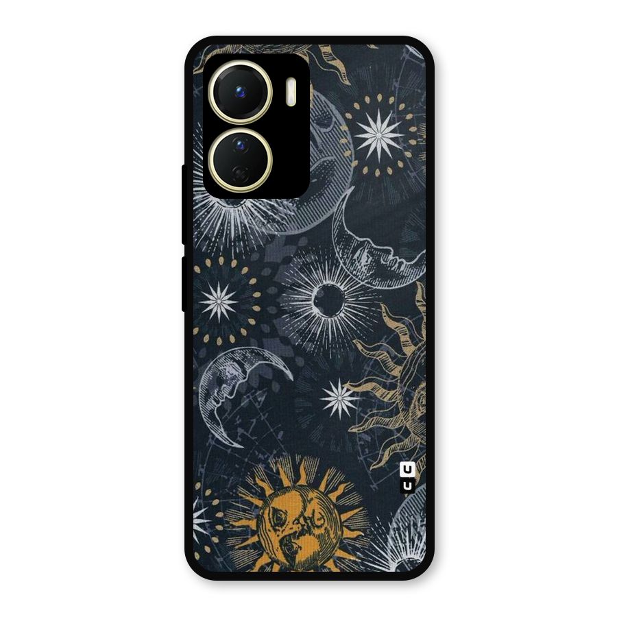 Moon And Sun Metal Back Case for Vivo Y56