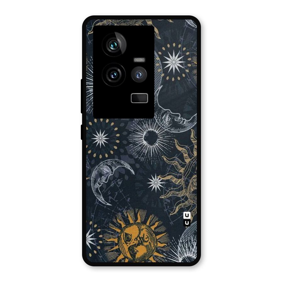 Moon And Sun Metal Back Case for iQOO 11 5G