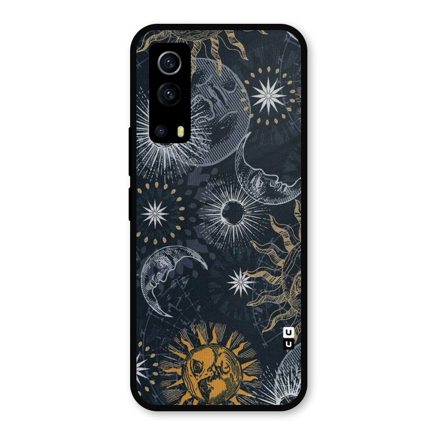 Moon And Sun Metal Back Case for iQOO Z3