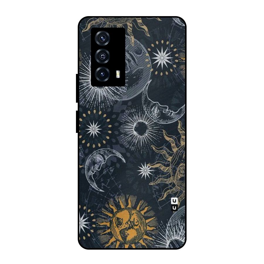 Moon And Sun Metal Back Case for iQOO Z5