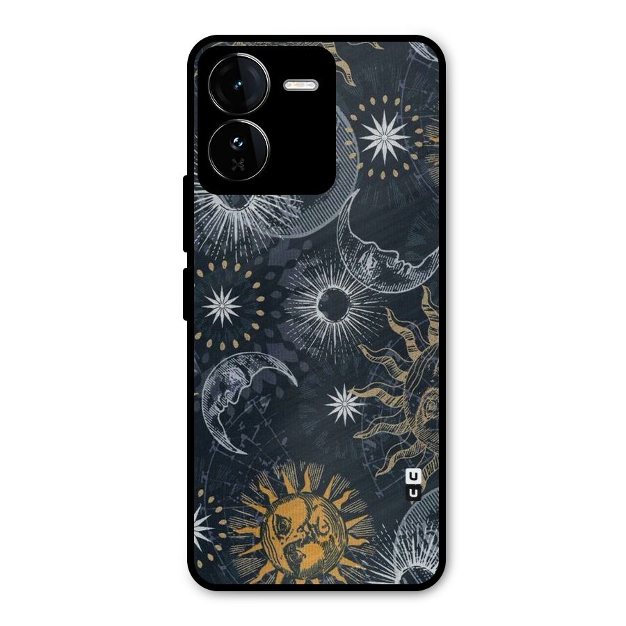 Moon And Sun Metal Back Case for iQOO Z9