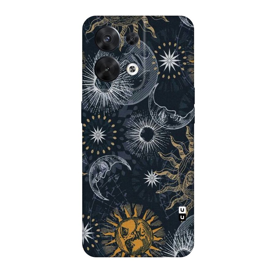 Moon And Sun Original Polycarbonate Back Case for Oppo Reno8 5G