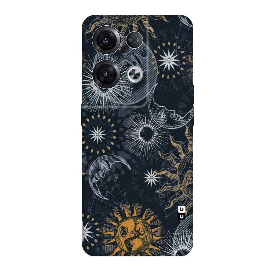 Moon And Sun Original Polycarbonate Back Case for Oppo Reno8 Pro 5G