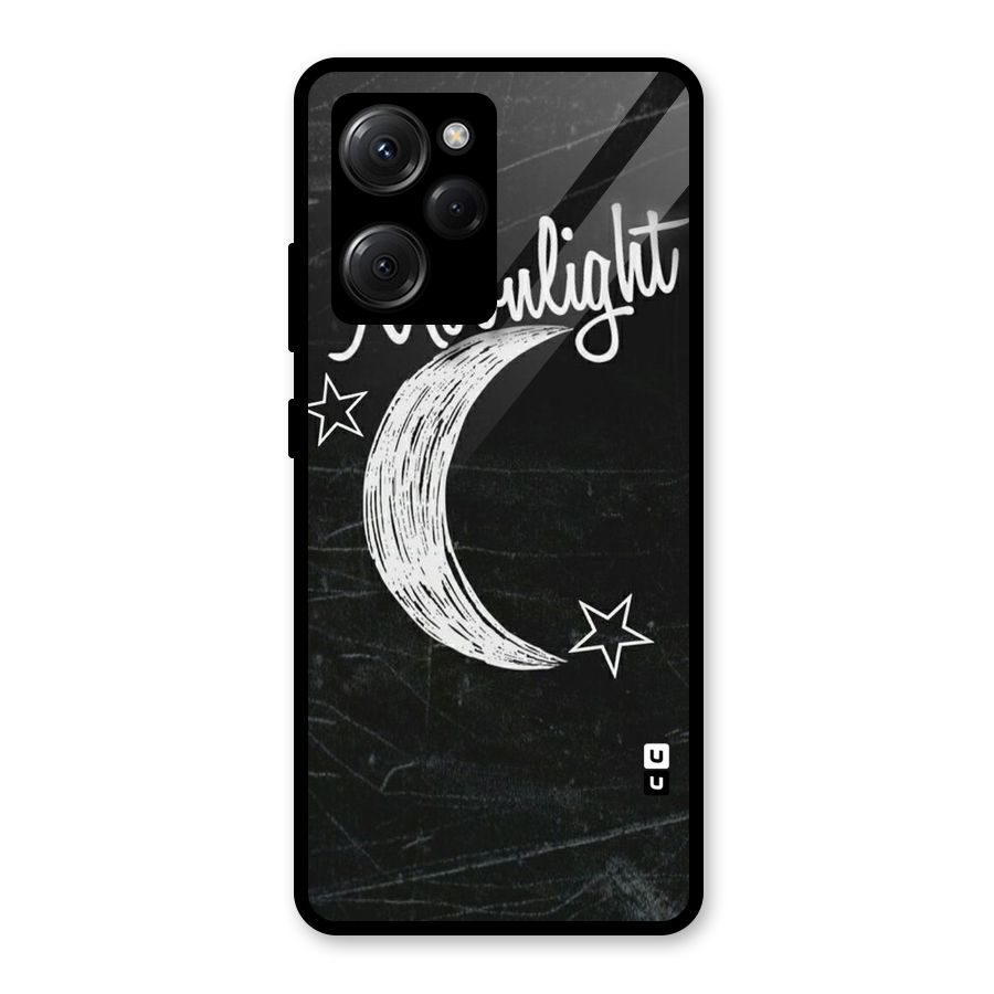 Moon Light Glass Back Case for Poco X5 Pro
