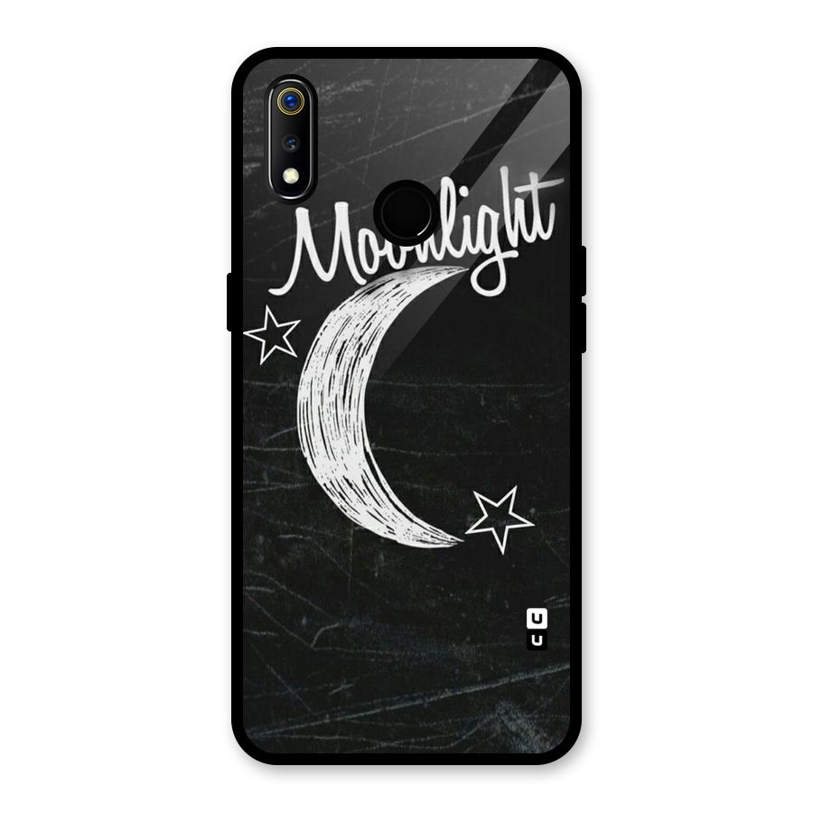 Moon Light Glass Back Case for Realme 3i