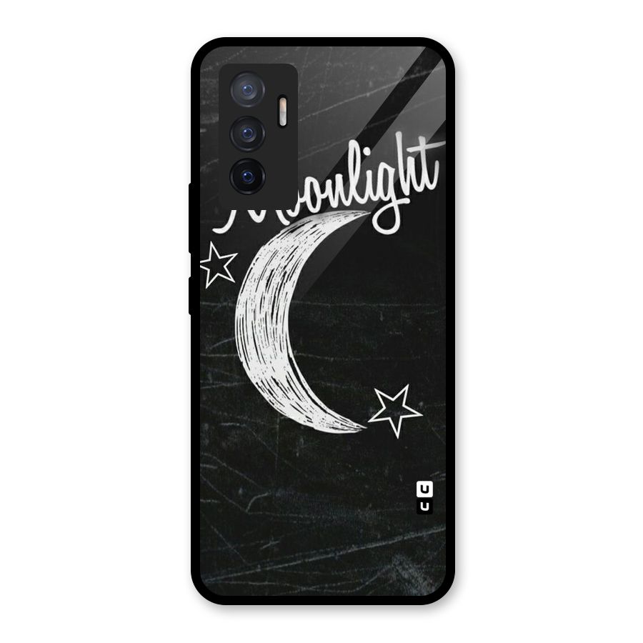 Moon Light Glass Back Case for Vivo V23e