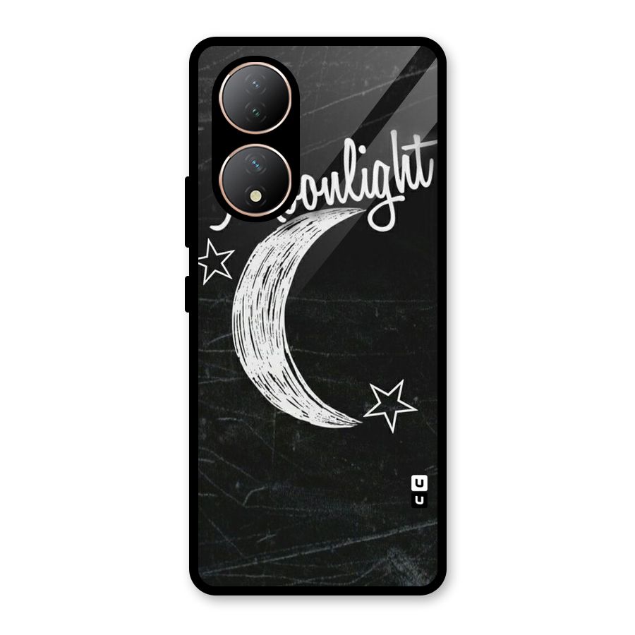 Moon Light Glass Back Case for Vivo Y100A