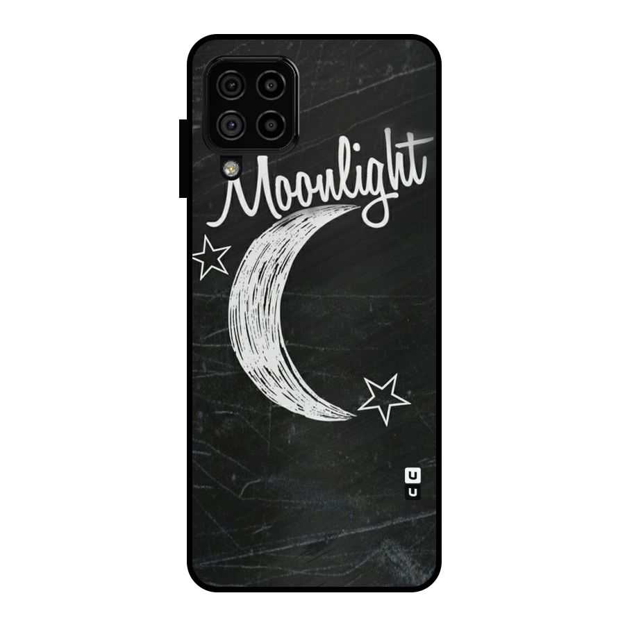 Moon Light Metal Back Case for Galaxy A22 4G