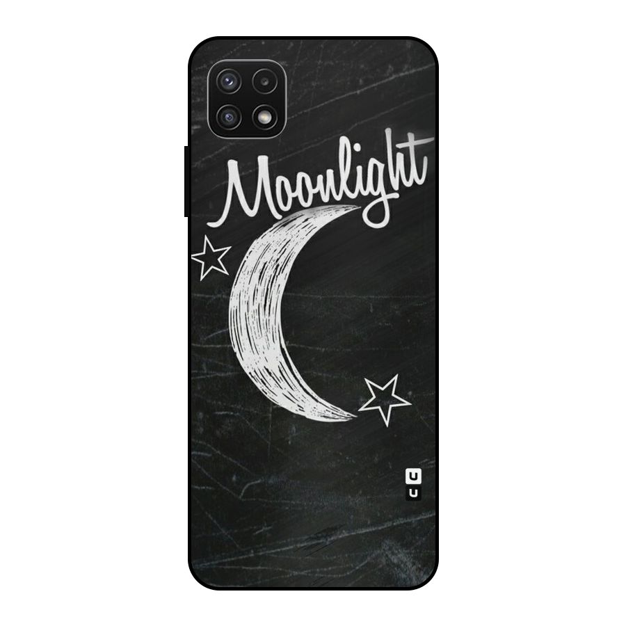 Moon Light Metal Back Case for Galaxy A22 5G