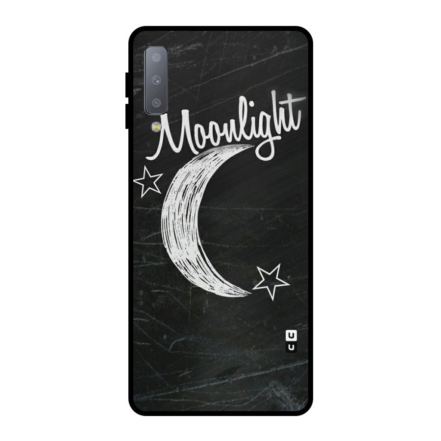 Moon Light Metal Back Case for Galaxy A7 (2018)