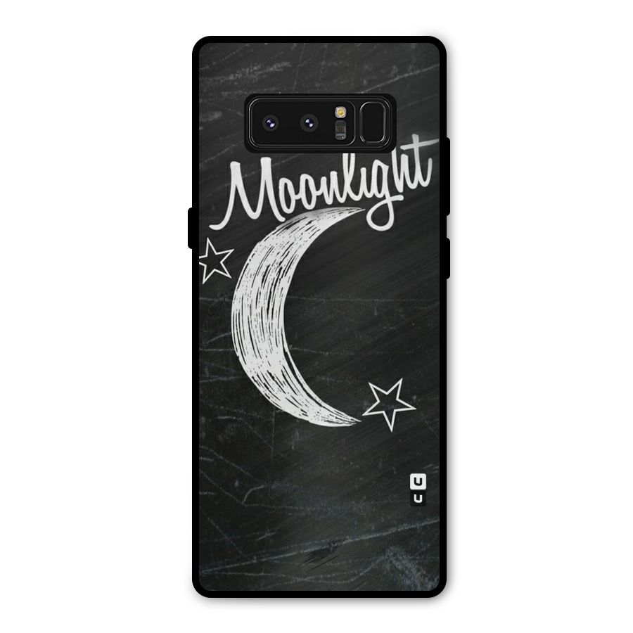 Moon Light Metal Back Case for Galaxy Note 8