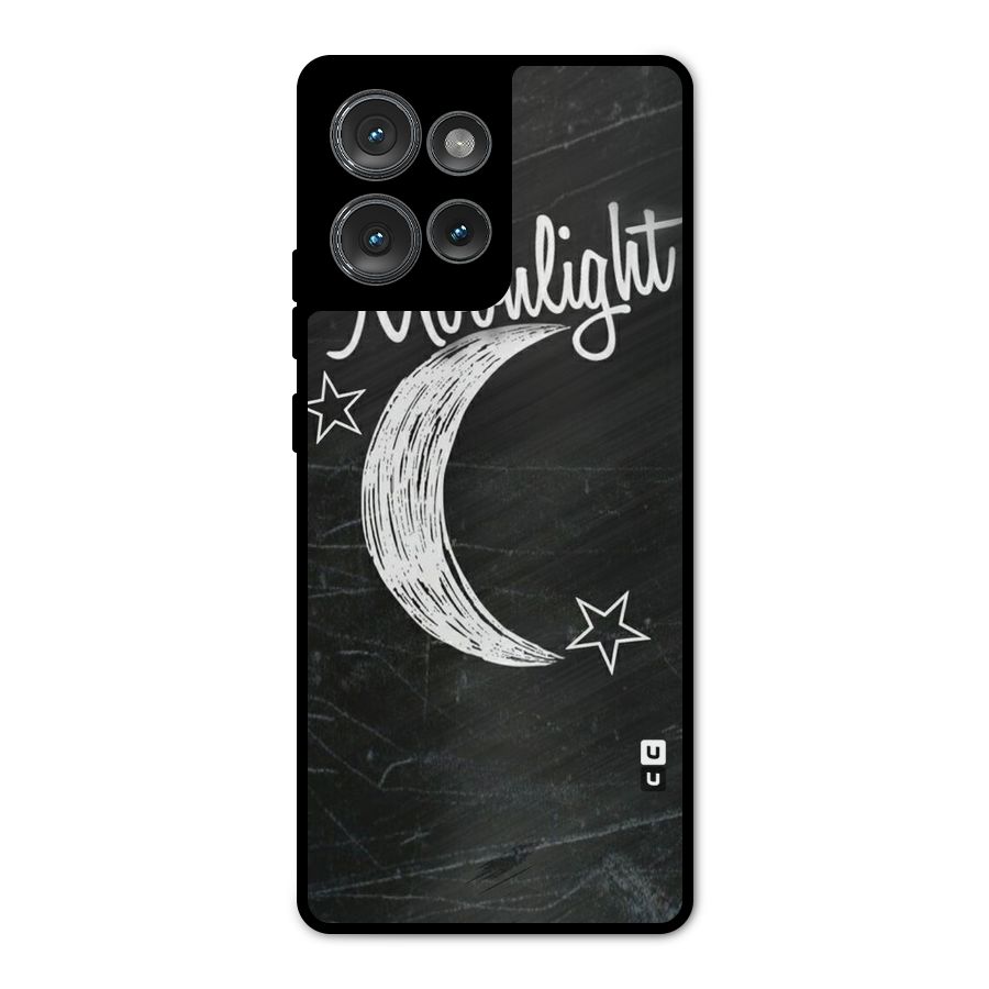 Moon Light Metal Back Case for Motorola Edge 50