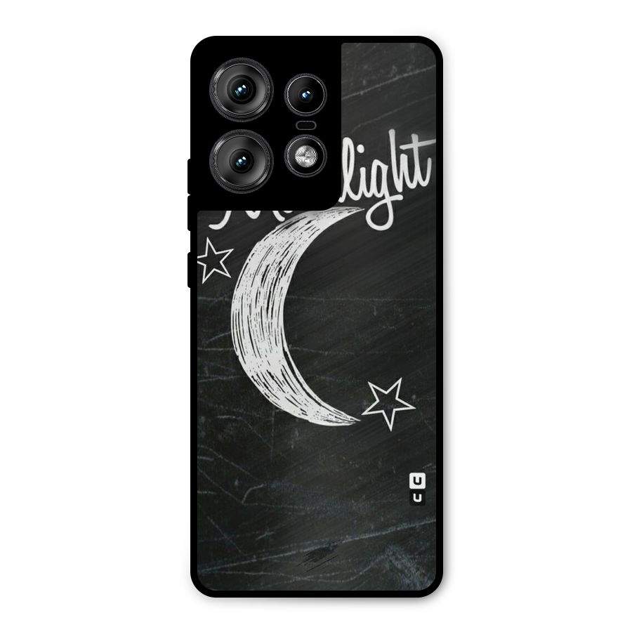 Moon Light Metal Back Case for Motorola Edge 50 Pro