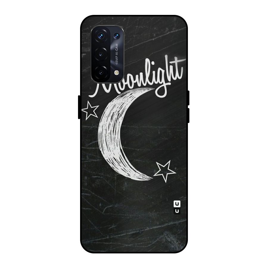 Moon Light Metal Back Case for Oppo A74 5G