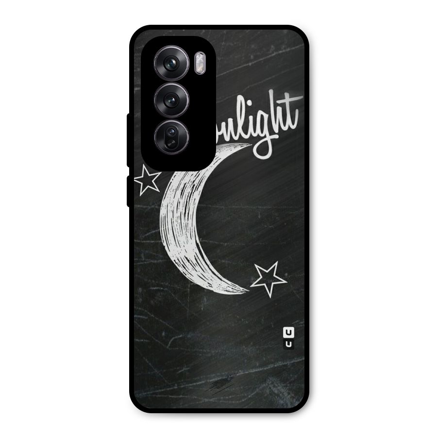 Moon Light Metal Back Case for Oppo Reno12 Pro