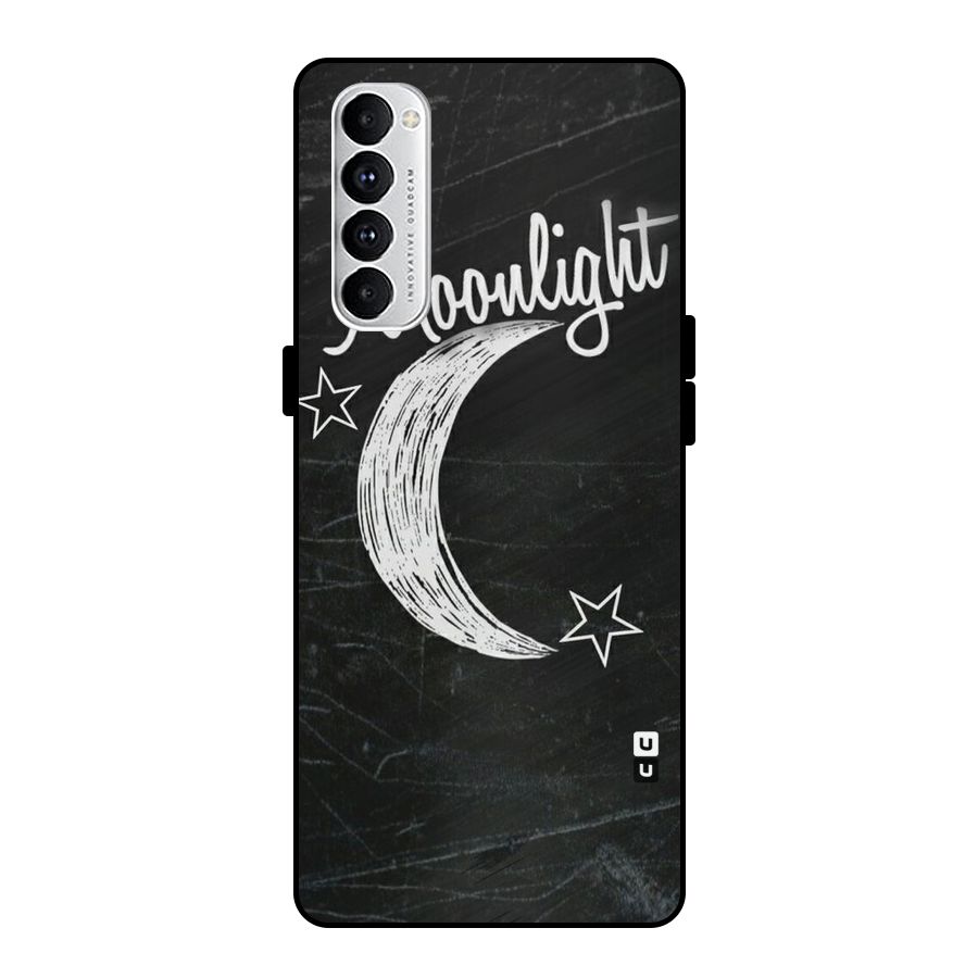 Moon Light Metal Back Case for Oppo Reno4 Pro