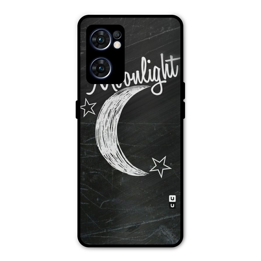 Moon Light Metal Back Case for Oppo Reno7 5G