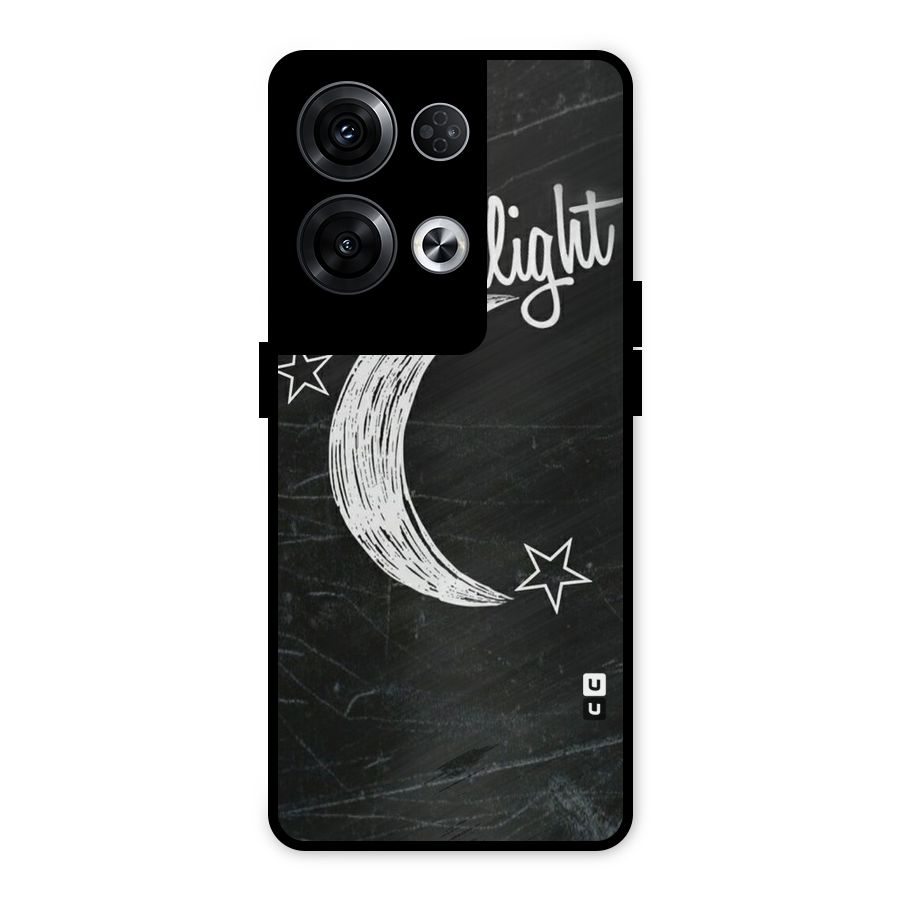 Moon Light Metal Back Case for Oppo Reno8 Pro 5G