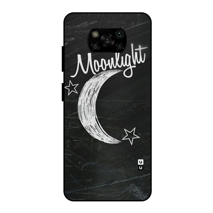 Moon Light Metal Back Case for Poco X3