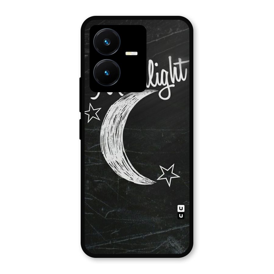 Moon Light Metal Back Case for Vivo Y22s