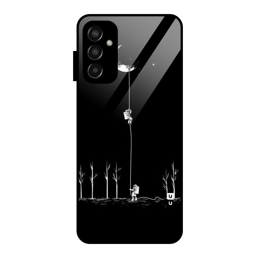 Moon Man Glass Back Case for Galaxy F13