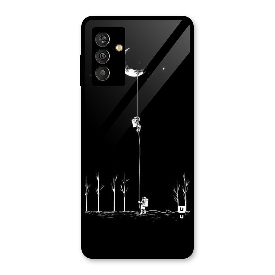 Moon Man Glass Back Case for Galaxy M13