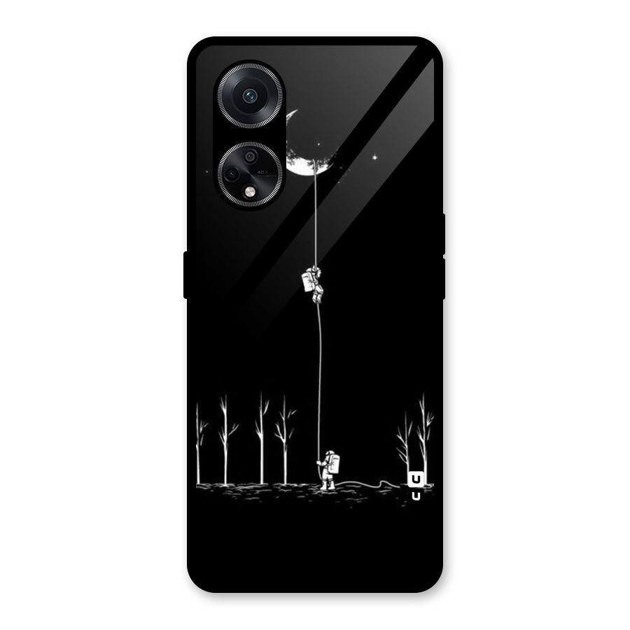 Moon Man Glass Back Case for Oppo F23