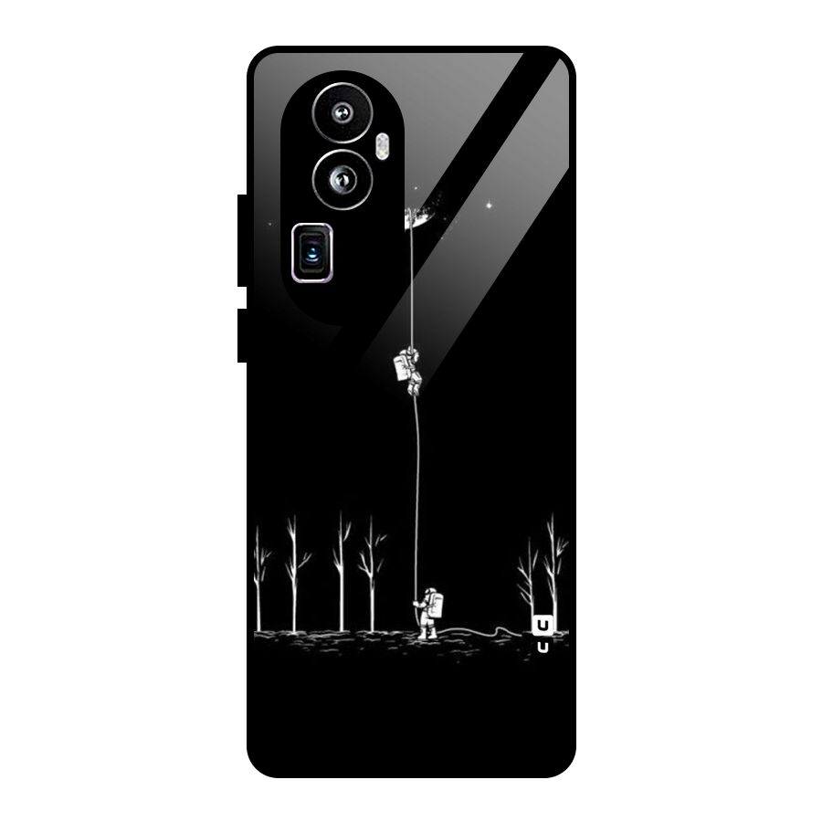 Moon Man Glass Back Case for Oppo Reno10 Pro Plus