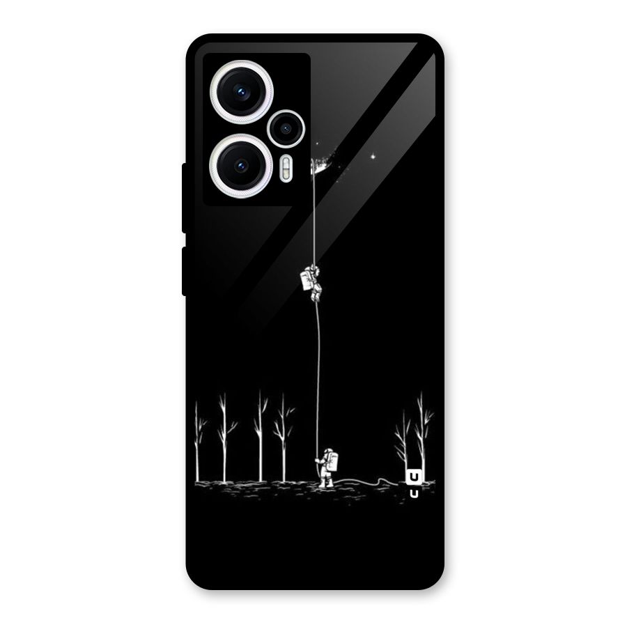 Moon Man Glass Back Case for Poco F5