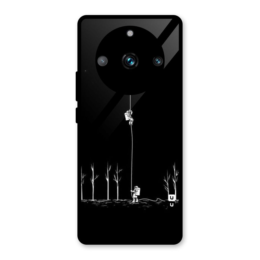 Moon Man Glass Back Case for Realme 11 Pro Plus