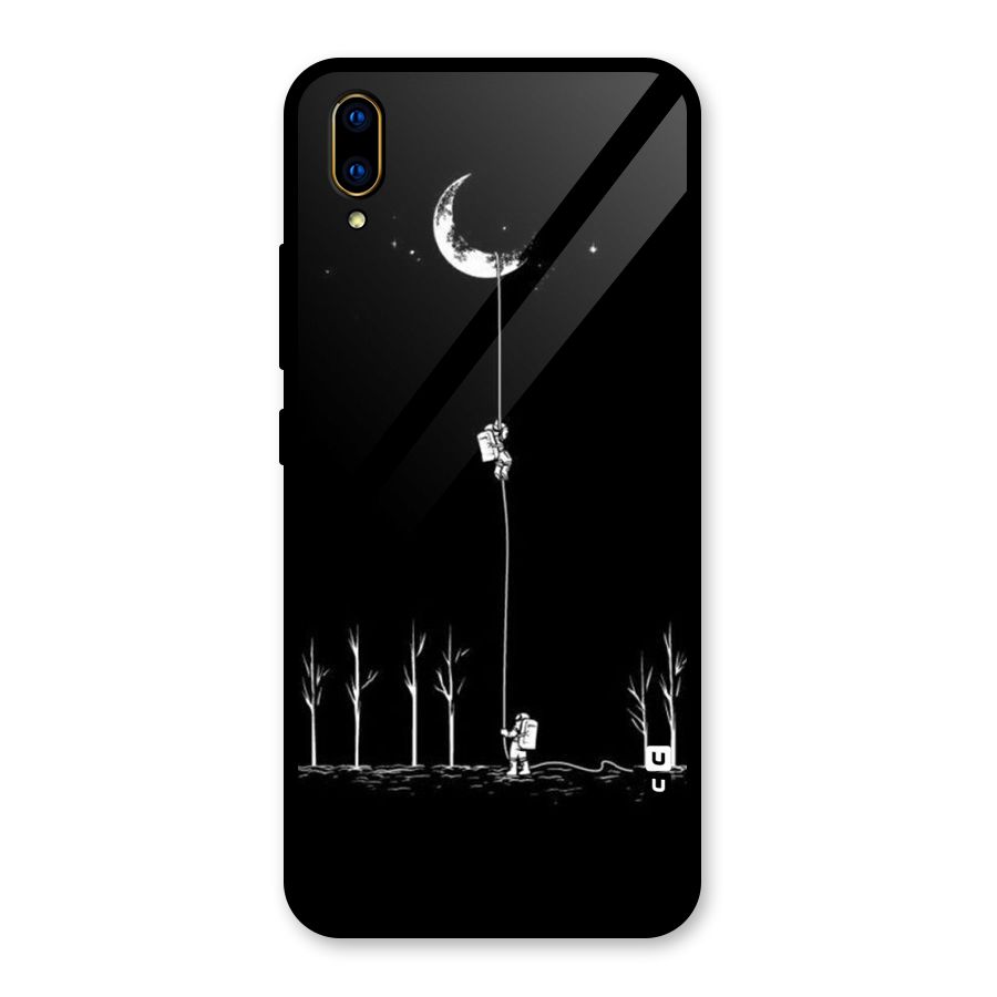 Moon Man Glass Back Case for Vivo V11 Pro