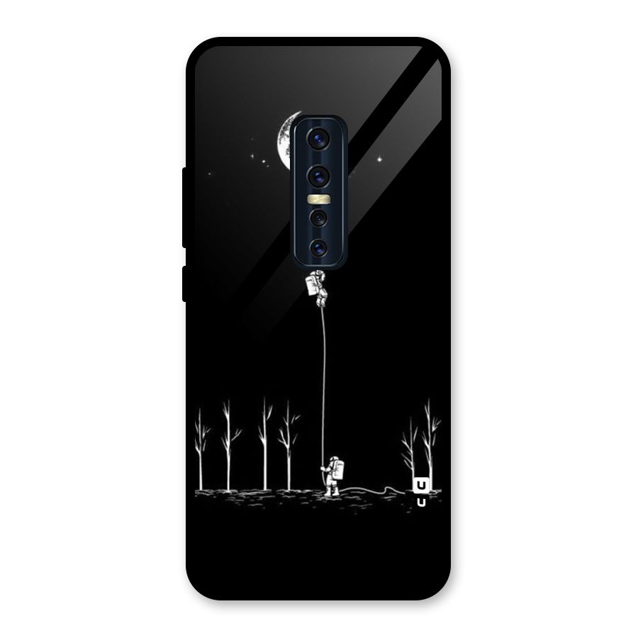 Moon Man Glass Back Case for Vivo V17 Pro