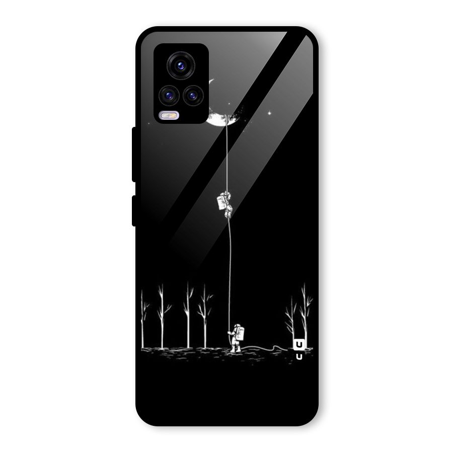 Moon Man Glass Back Case for Vivo V20 2021
