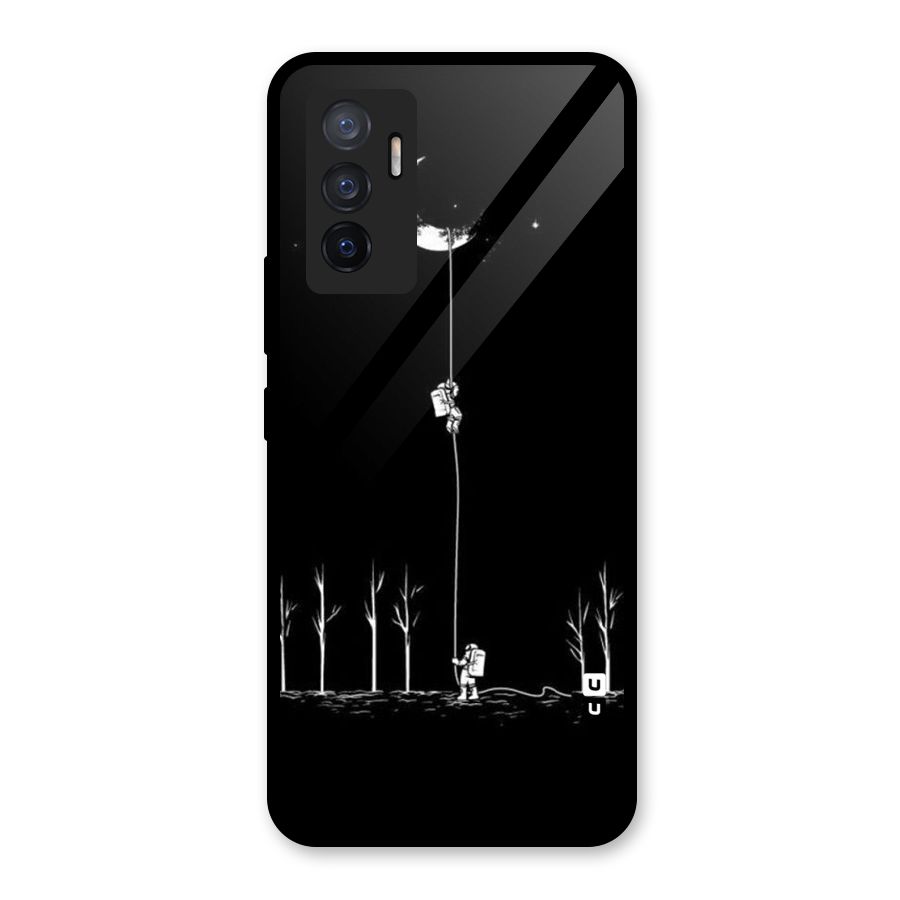 Moon Man Glass Back Case for Vivo V23e