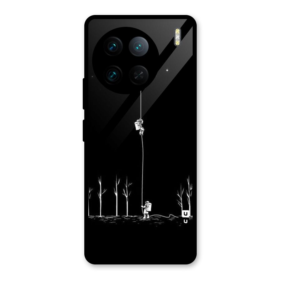 Moon Man Glass Back Case for Vivo X90 Pro
