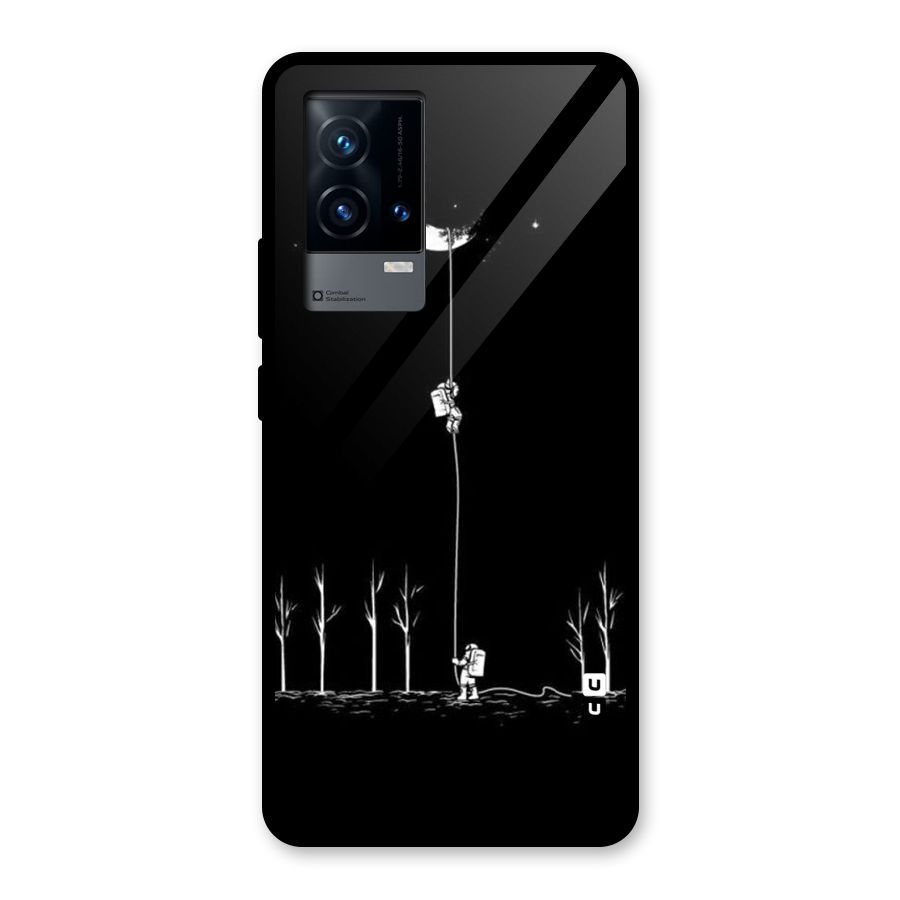 Moon Man Glass Back Case for iQOO 9 5G