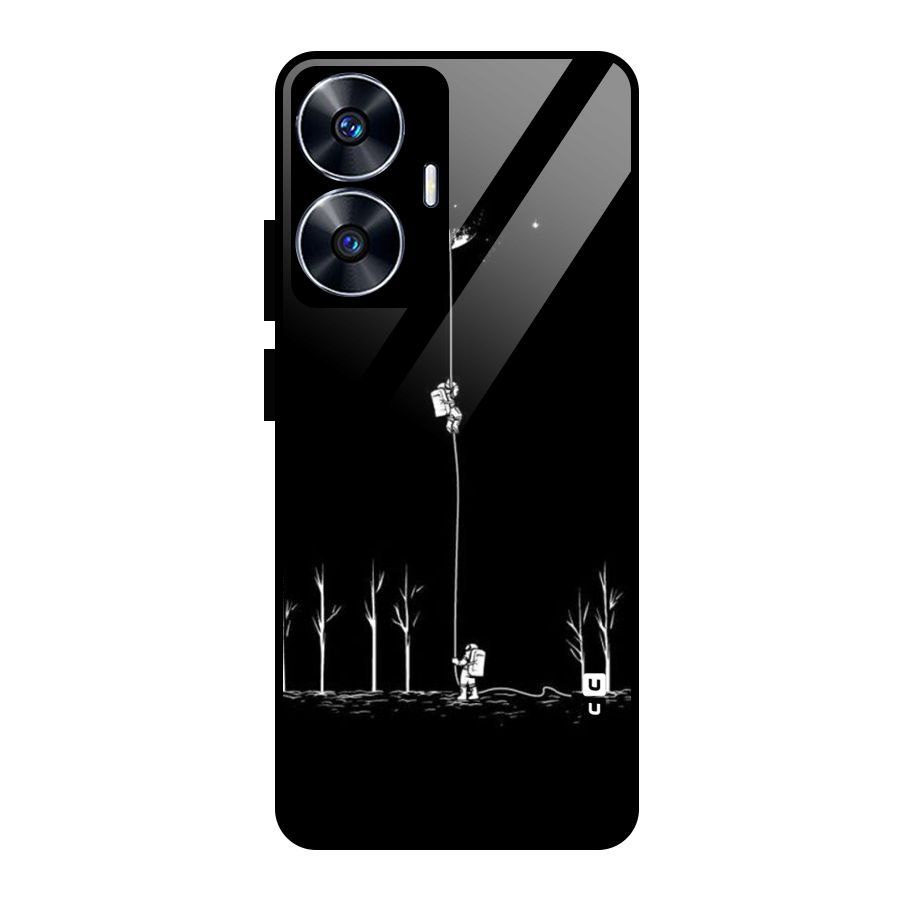 Moon Man Glass Back Case for realme C55