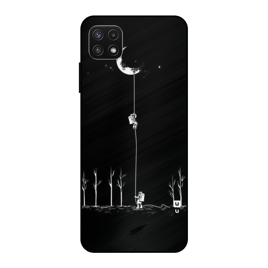 Moon Man Metal Back Case for Galaxy A22 5G