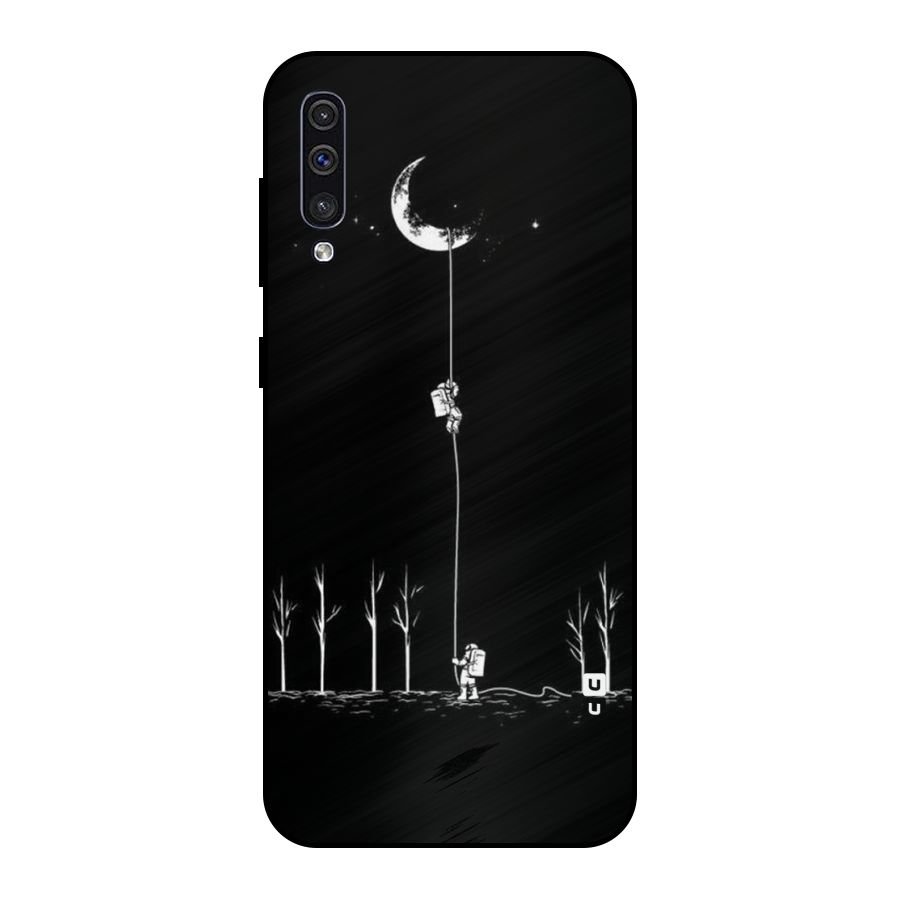 Moon Man Metal Back Case for Galaxy A30s