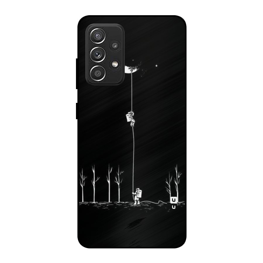 Moon Man Metal Back Case for Galaxy A52