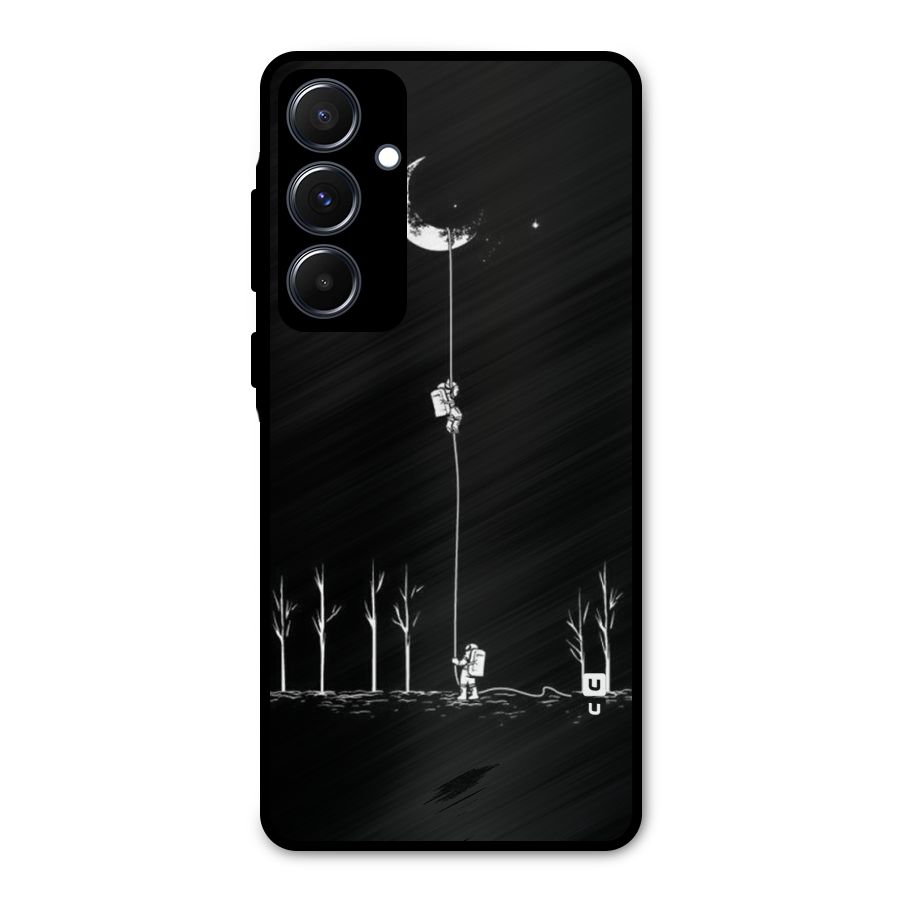 Moon Man Metal Back Case for Galaxy A55